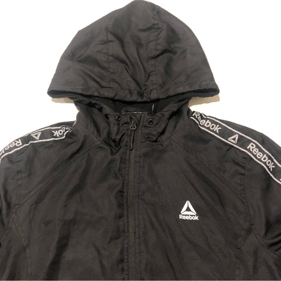 Reebok Full Zip Fall Jacket Womens Size XL Black and White - Picture 5 of 10